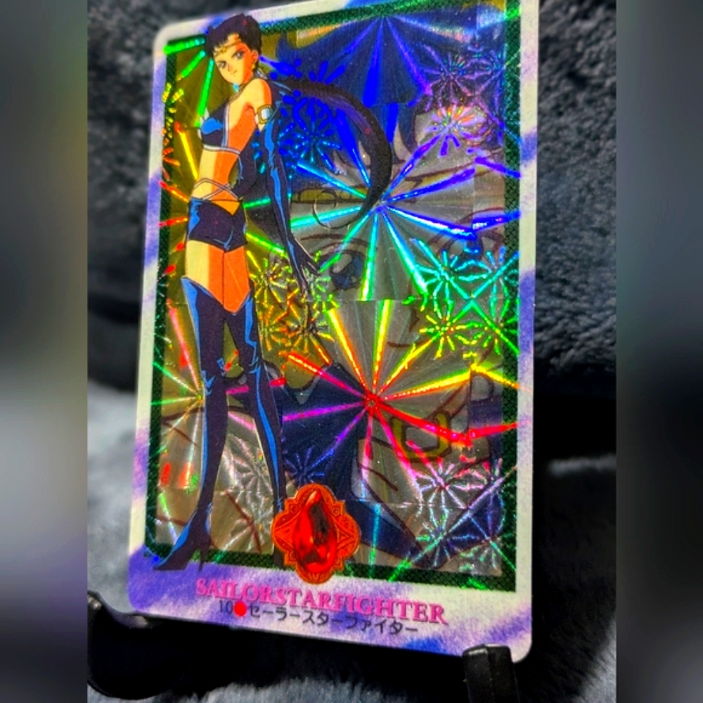 SAILOR MOON Prism Holo Japanese TCG | Sailor Star Fighter #10 | Sticker Card